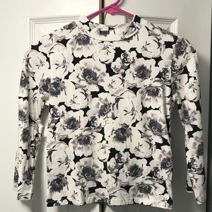 Floral turtleneck